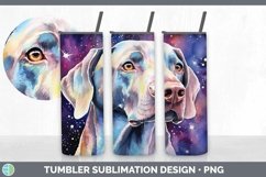 Galaxy Weimaraner Dog Tumbler | Bundle 20 oz Skinny Tumbler Product Image 5