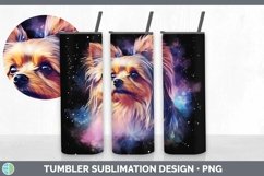 Galaxy Yorkshire Terrier Dog Tumbler | Bundle 20 oz Skinny T Product Image 2