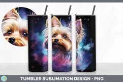Galaxy Yorkshire Terrier Dog Tumbler | Bundle 20 oz Skinny T Product Image 4