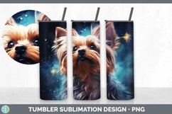 Galaxy Yorkshire Terrier Dog Tumbler | Bundle 20 oz Skinny T Product Image 5