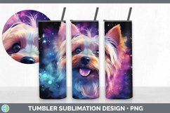 Galaxy Yorkshire Terrier Dog Tumbler | Bundle 20 oz Skinny T Product Image 6