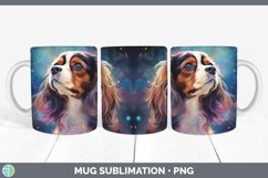 Galaxy Dog Cavalier King Charles Spaniel Mug Wrap Sublimatio Product Image 1