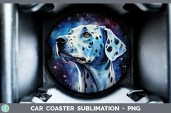 Galaxy Dog Dalmatian Car Coaster Sublimation Coaster Designs Product Image 1