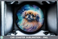 GorgeousGalaxy Dog Car Coaster design.