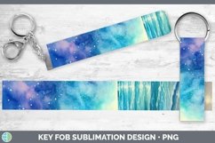 Galaxy Beach Key Fob Sublimation Wristlet Designs Product Image 1