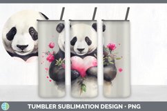 Valentines Panda Tumbler Sublimation Bundle Product Image 2