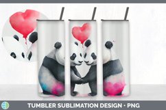 Valentines Panda Tumbler Sublimation Bundle Product Image 4