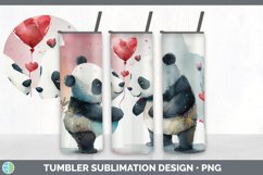 Valentines Panda Tumbler Sublimation Bundle Product Image 5