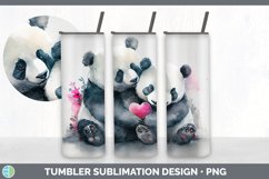 Valentines Panda Tumbler Sublimation Bundle Product Image 6