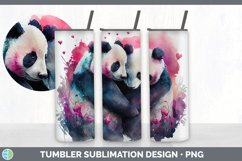 Valentines Panda Tumbler Sublimation Bundle Product Image 7