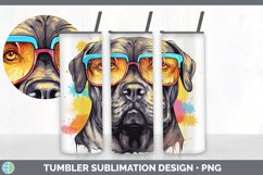 Hipster Cane Corso Dog Tumbler | Sublimation 20 oz Skinny Tu Product Image 3