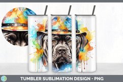 Hipster Cane Corso Dog Tumbler | Sublimation 20 oz Skinny Tu Product Image 5