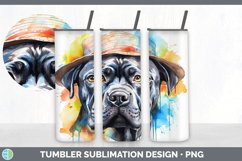 Hipster Cane Corso Dog Tumbler | Sublimation 20 oz Skinny Tu Product Image 6