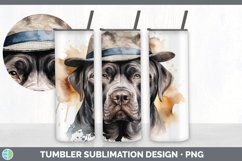 Hipster Cane Corso Dog Tumbler | Sublimation 20 oz Skinny Tu Product Image 7