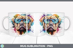 Hipster Shar Pei Dog Mug Wrap | Sublimation Coffee Cup Desig Product Image 6