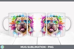 Hipster Shar Pei Dog Mug Wrap | Sublimation Coffee Cup Desig Product Image 7