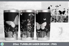 Cottage Butterfly Laser 20oz Tapered Tumbler PNG Product Image 1