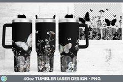 Cottage Butterfly Laser 40oz Tumbler PNG Product Image 1