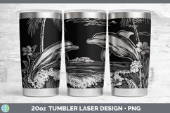 Laser Sea Dolphin Laser 20oz Tumbler Sublimation Tumbler Des Product Image 1