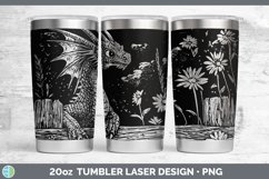Cottage Dragon Laser 20oz Tumbler Sublimation Tumbler Design Product Image 1