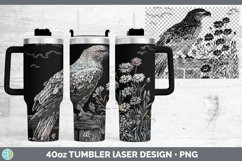 Cottage Eagle Laser 40oz Tumbler Sublimation Tumbler Designs Product Image 1