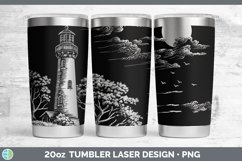 Etch Lighthouse Laser 20oz Tumbler Sublimation Tumbler Desig Product Image 1