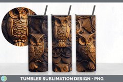 Tooled Leather Owl Tumbler Sublimation Bundle Product Image 6