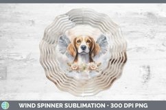 Memorial Watercolor Beagle Wind Spinner Sublimation Spinner Product Image 1