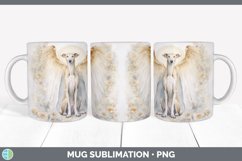 Memorial Angel Greyhound Dog Mug Wrap | Sublimation Coffee C Product Image 5