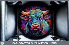 GorgeousNeon Car Coaster design.