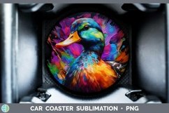 GorgeousNeon Car Coaster design.