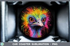 GorgeousNeon Car Coaster design.