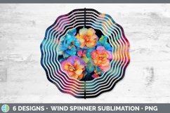 Neon Begonia Flowers Wind Spinner | Bundle Spinner Designs Product Image 4