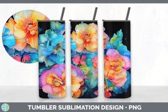 Neon Begonia Flowers Tumbler | Bundle 20 oz Skinny Tumbler D Product Image 3