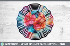 Neon Begonia Flowers Wind Spinner | Bundle Spinner Designs Product Image 6