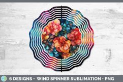 Neon Begonia Flowers Wind Spinner | Bundle Spinner Designs Product Image 8