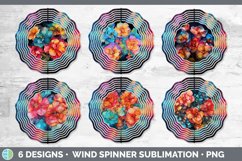 Neon Begonia Flowers Wind Spinner | Bundle Spinner Designs Product Image 2