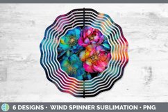 Neon Camellia Flowers Wind Spinner | Bundle Spinner Designs Product Image 6