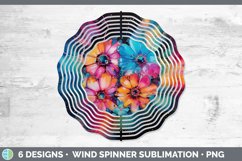 Neon Daisy Flowers Wind Spinner | Bundle Spinner Designs Product Image 7