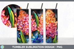 Neon Hyacinth Flowers Tumbler | Bundle 20 oz Skinny Tumbler Product Image 3