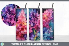 Neon Hyacinth Flowers Tumbler | Bundle 20 oz Skinny Tumbler Product Image 4