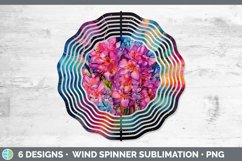 Neon Hyacinth Flowers Wind Spinner | Bundle Spinner Designs Product Image 6