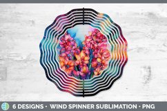 Neon Hyacinth Flowers Wind Spinner | Bundle Spinner Designs Product Image 8