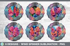 Neon Hyacinth Flowers Wind Spinner | Bundle Spinner Designs Product Image 2