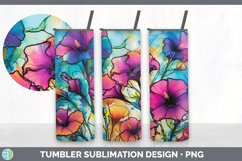 Neon Morning Glory Flowers Tumbler | Bundle 20 oz Skinny Tum Product Image 3