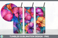 Neon Morning Glory Flowers Tumbler | Bundle 20 oz Skinny Tum Product Image 5