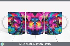 Neon Morning Glory Flowers Mug Wrap | Bundle Coffee Cup Desi Product Image 6
