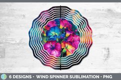 Neon Morning Glory Flowers Wind Spinner | Bundle Spinner Des Product Image 8