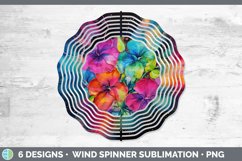 Neon Petunia Flowers Wind Spinner | Bundle Spinner Designs Product Image 5