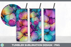 Neon Petunia Flowers Tumbler | Bundle 20 oz Skinny Tumbler D Product Image 6